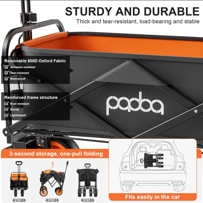 Outdoor Electric Drive Collapsible & Adaptive Wagon - Pre Order For August Delvery