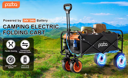 Outdoor Electric Drive Collapsible & Adaptive Wagon - Pre Order For August Delvery