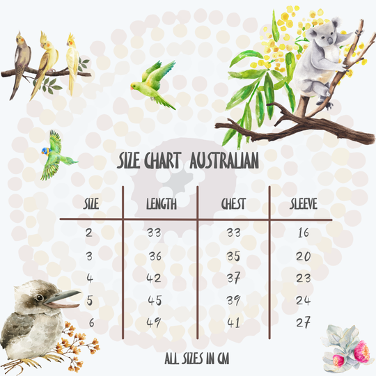 UPF 50+ | Kids Priemium Sun Shirt | Australian Bush Theme