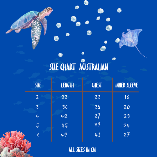 UPF 50+ | Kids Priemium Sun Shirt | Ocean Theme